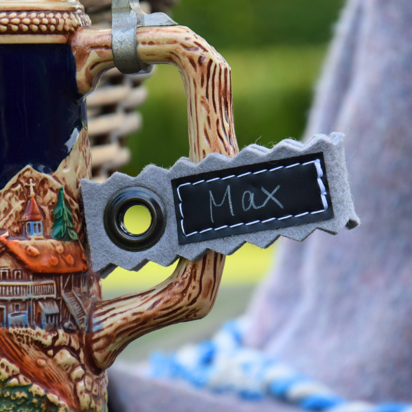 Maßkruganhänger Filz LUMP